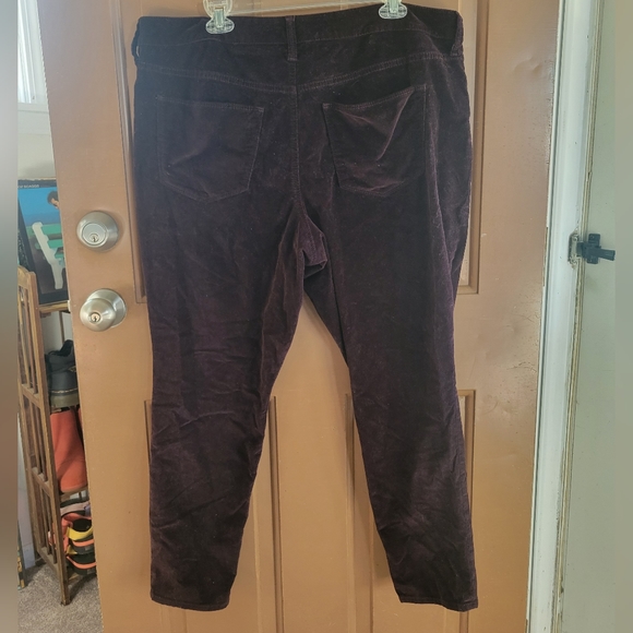 18 corduroy High rise skinny brown button fly jean pant - Picture 2 of 6